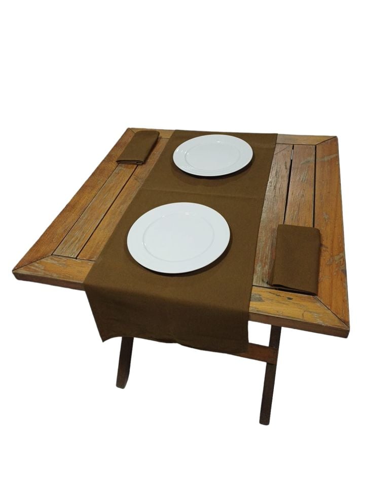 Restoran Runner Koyu Kahverengi