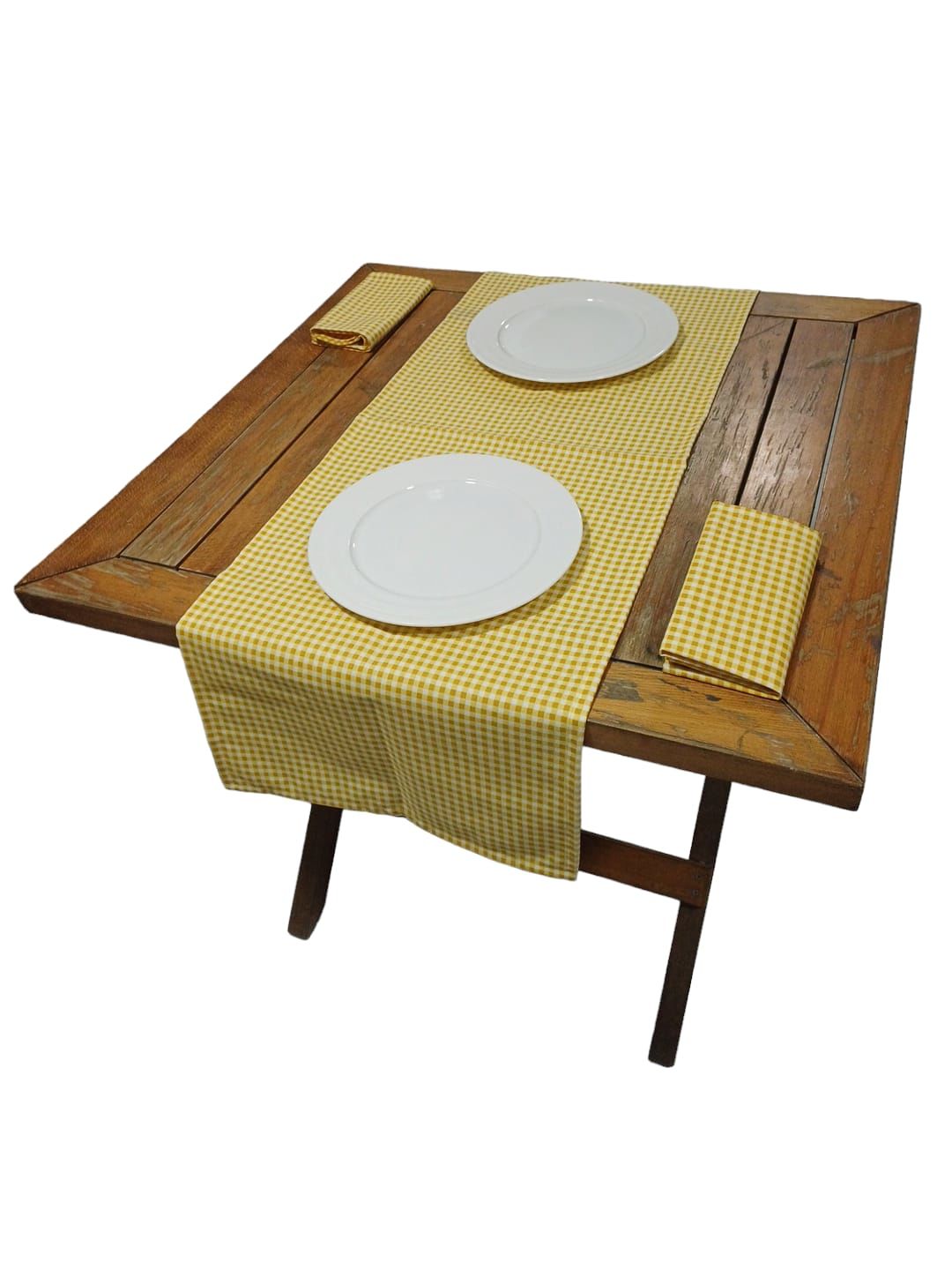 Restoran Runner Sarı Piti Kare 8'li Paket