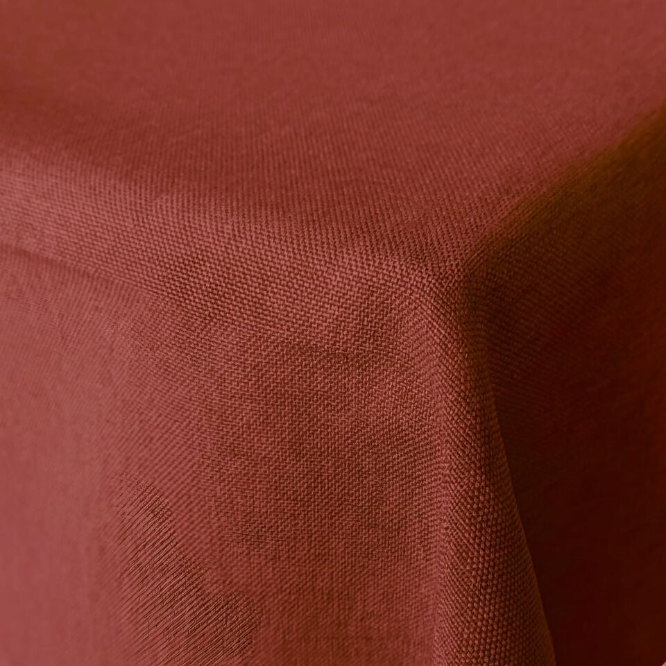 Ibiza Ketenet Masa Örtü/Kapak Bordo